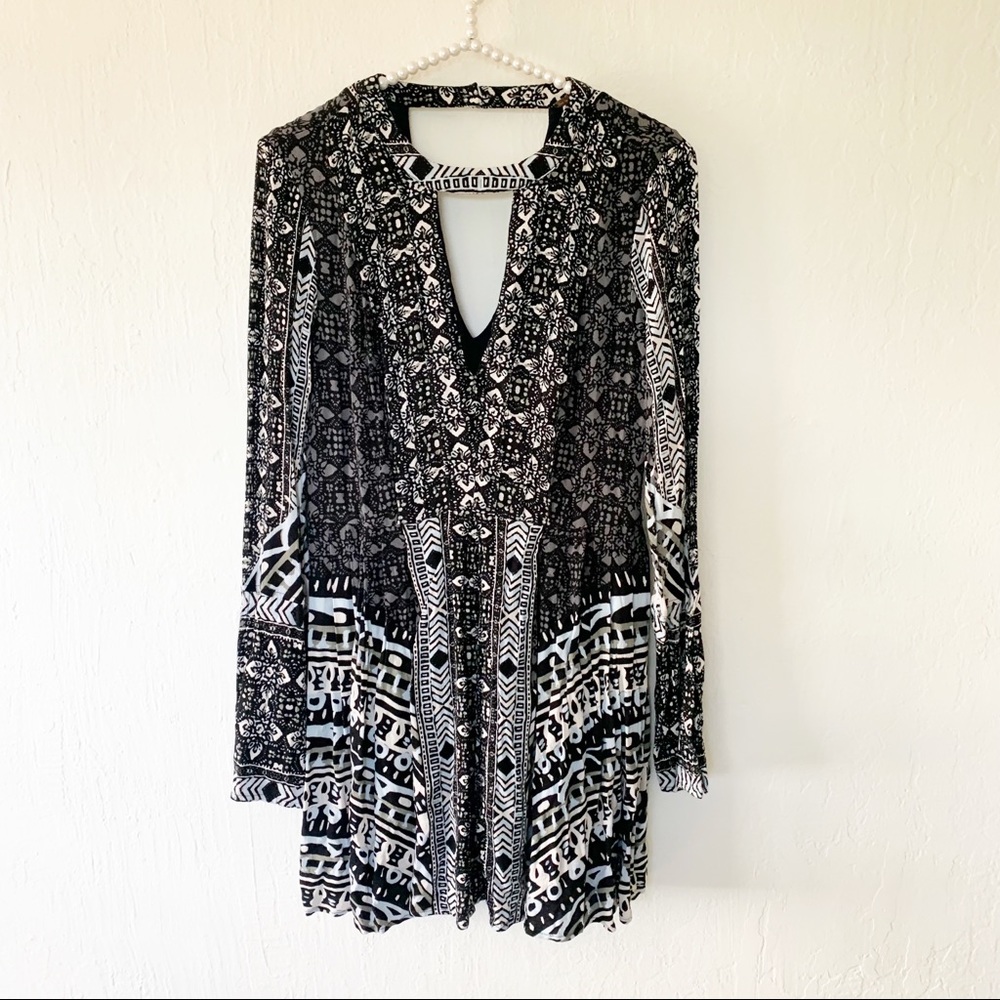 Free People Tegan Border Printed Mini Dress - Picture 6 of 13